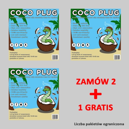 3 x Podłoże kokosowe Coco Plug 12-22 mm (4,5kg)