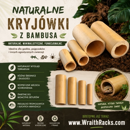 Kryjówka z naturalnego bambusa śr. 115-130 mm